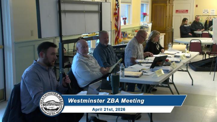 Thumbnail image for Westminster ZBA Meeting 4-21-2026