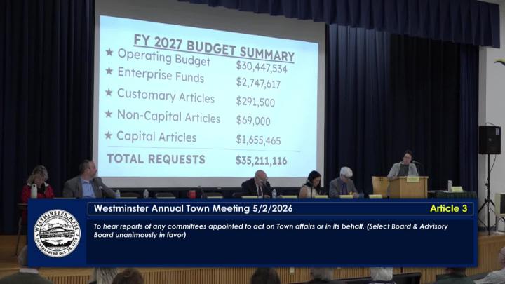 Thumbnail image for Westminster Annual Town Meeting 5-2-2026